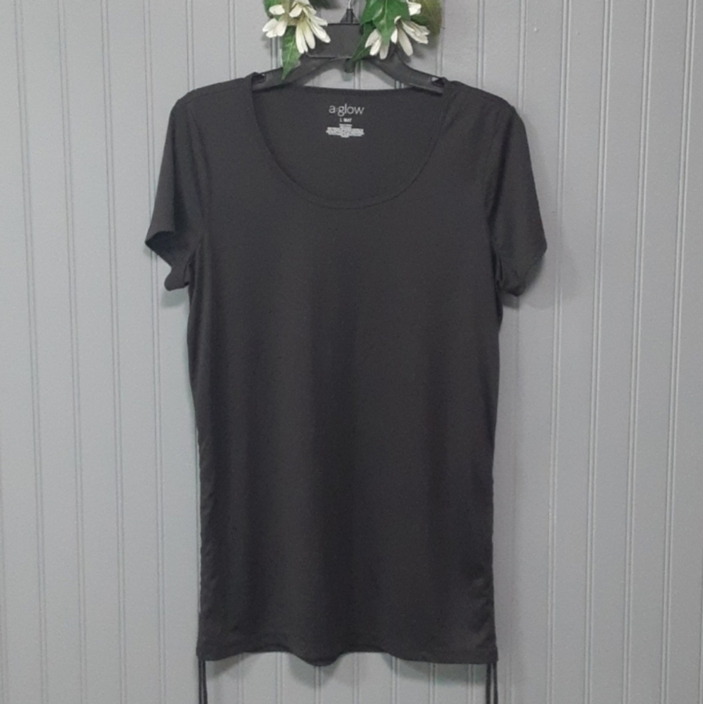 a:glow Black Maternity Top